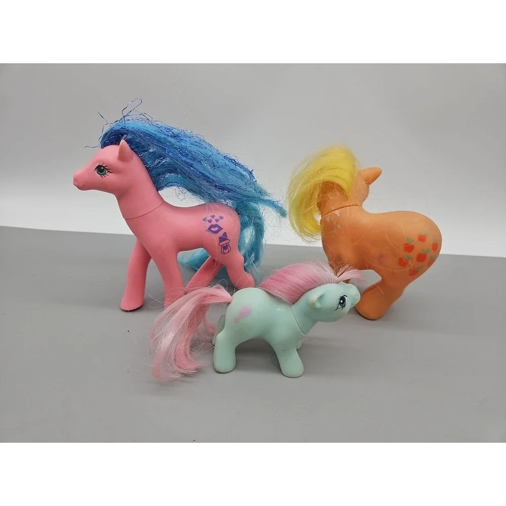 Vintage My Little Pony Sweet Kisses, Baby Cuddles, Applejack‎ Missing Tail